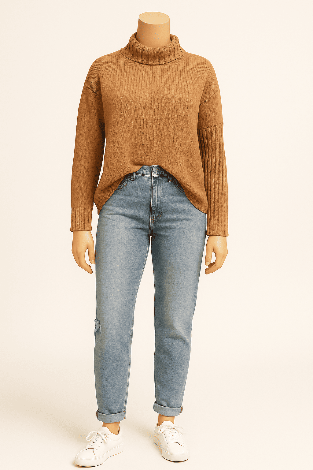 Brown Sweater on Manikin